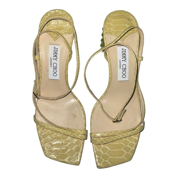 Jimmy Choo Women’s Art Printed Strappy High-Heel Sandals Size 38 - Picture 3 of 12